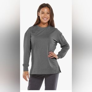 NWT Women's Sidekick Crew Sweatshirt Dark Heather Size XL